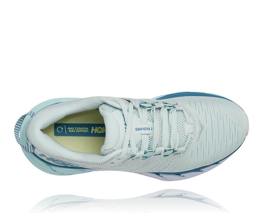 Hoka One One ランニングシューズ レディース 青 - Gaviota 3 - CS0693817